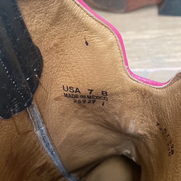 Johnny Ringo Western Boots Square Toe Size 7 - Picture 10 of 11